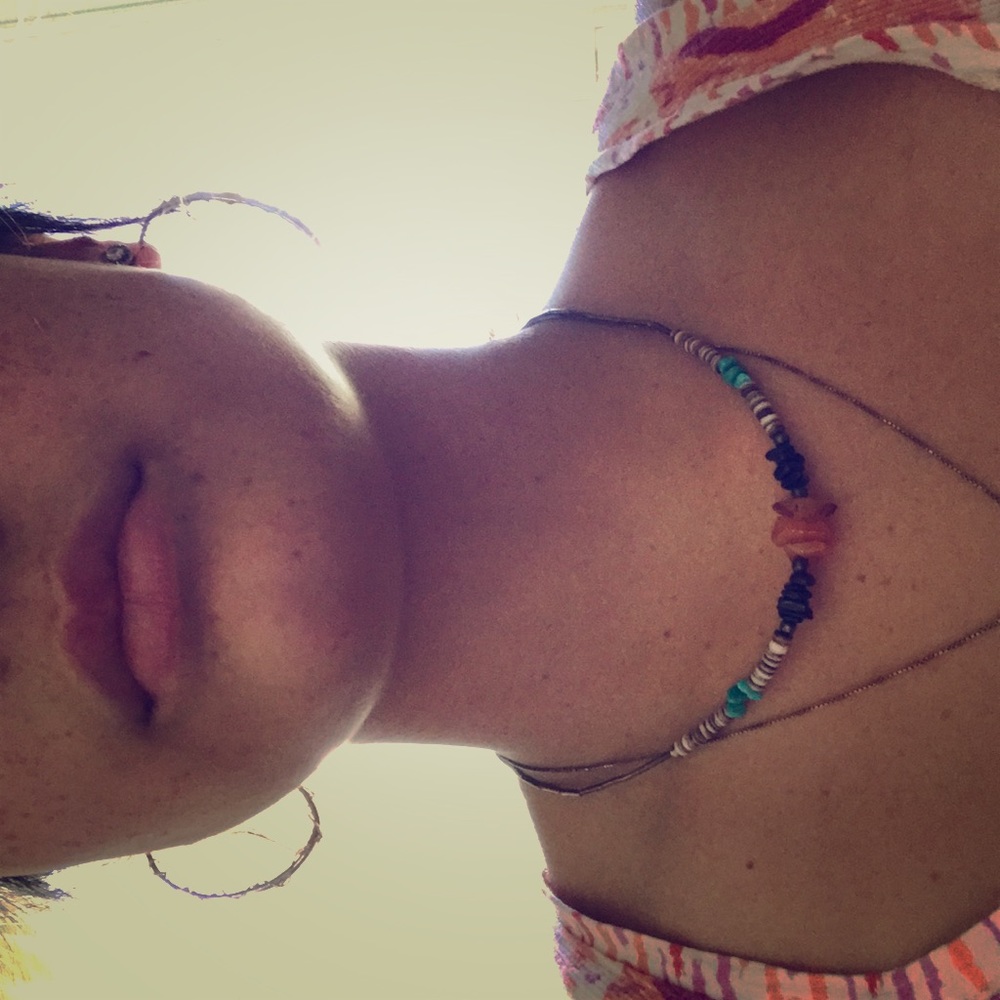 Handmade rock Necklace and bracelet